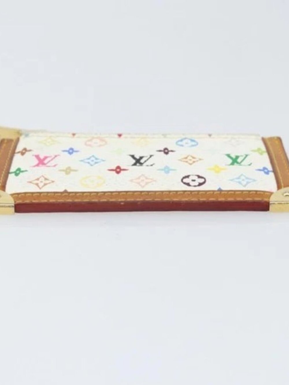 LOUIS VUITTON Monogram Multicolor Pochette Cles Purse White M92655 Auth 172025 - Picture 6 of 16